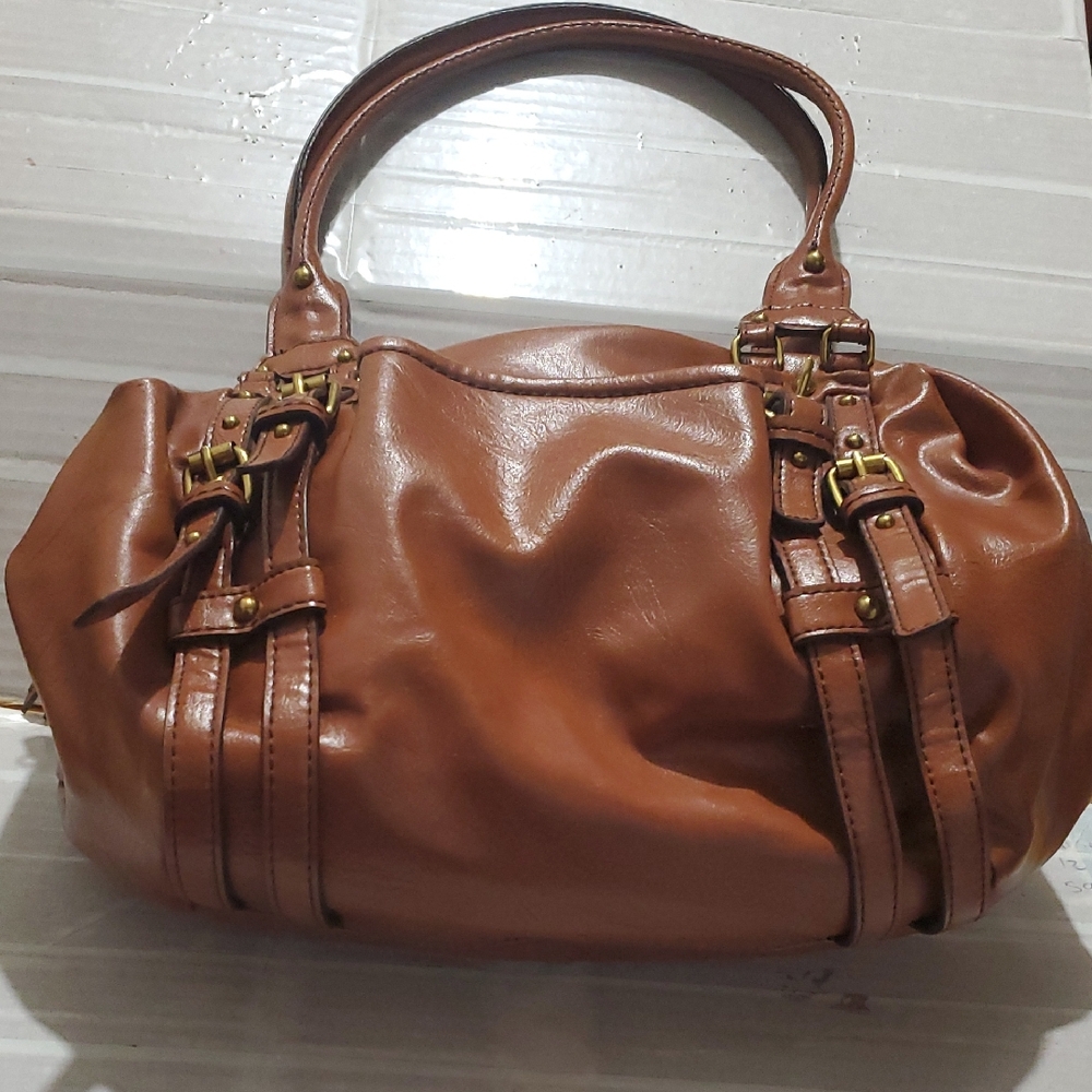 NINE WEST Elegant Brown Leather Handbag